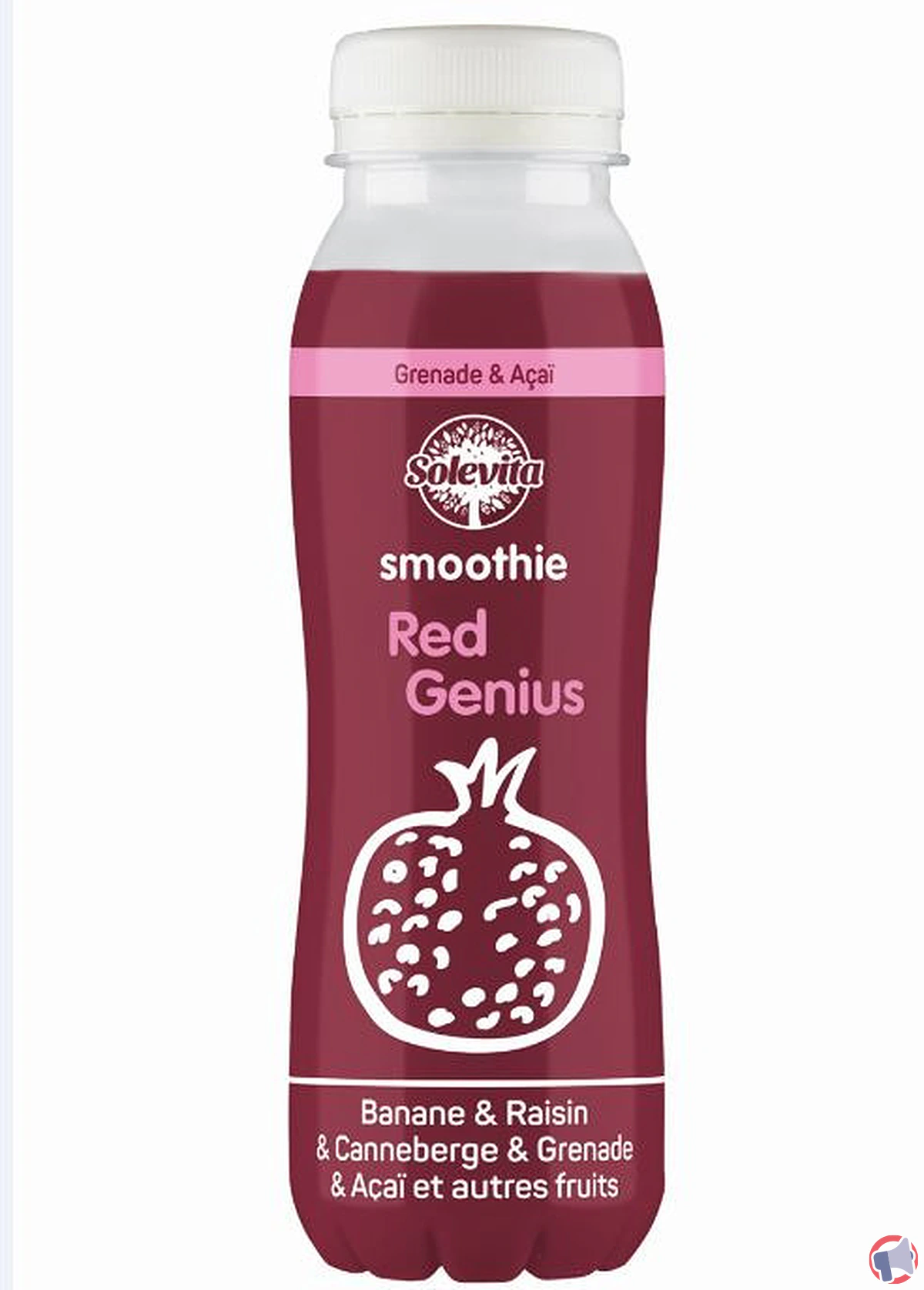 Rappel produit : Smoothie Red Genius de la marque Solevita pour taux de patuline élevé
