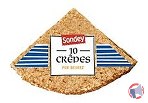 Rappel produit 10 crêpes pur beurre sondey