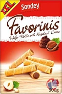 Rappel produit Gaufrettes roulées aux noisettes XXL 500G Sondey (photo numéro 1)