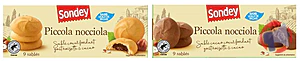 Rappel produit Sablés fourrés Piccola nocciola SONDEY