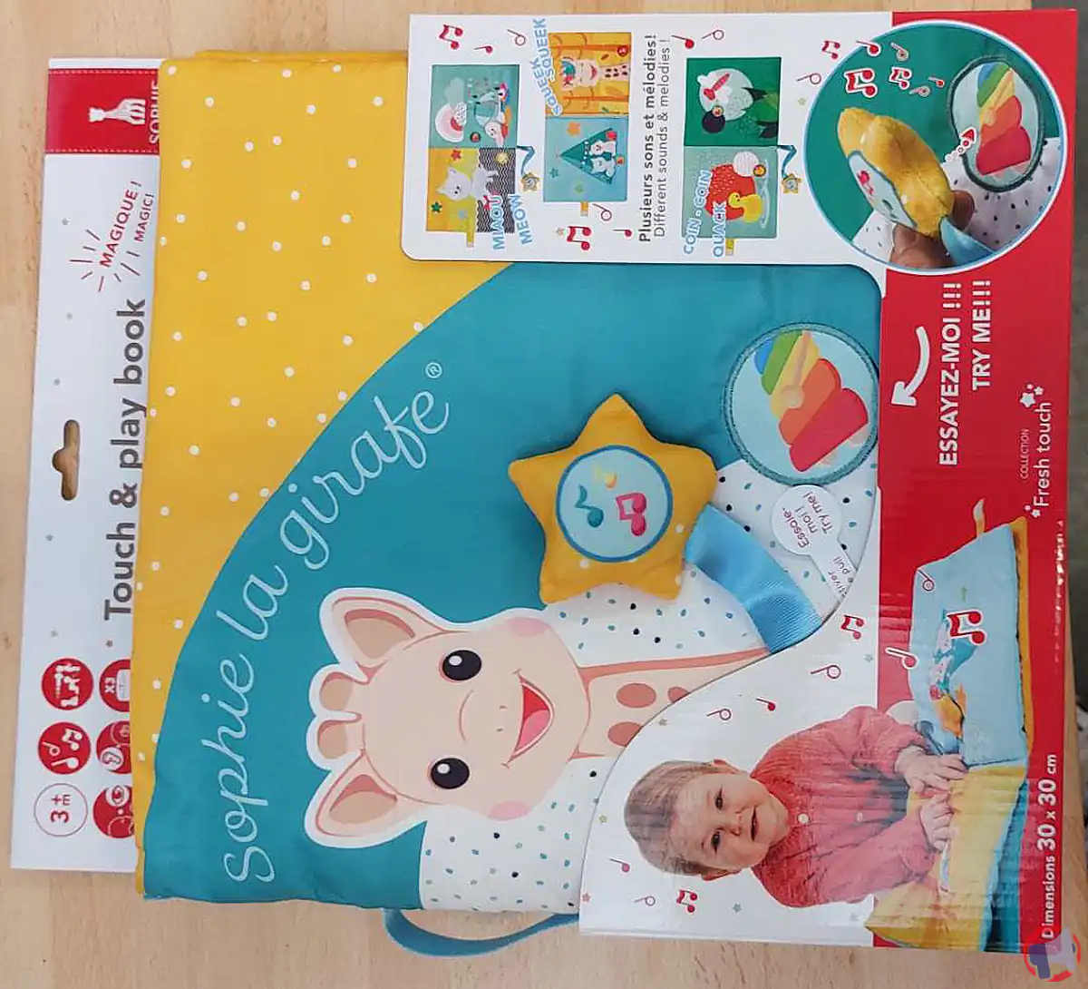 Rappel : sophie la girafe premier livre interactif