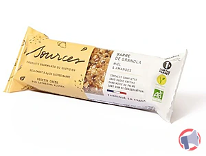 Rappel produit Barres individuelles Miel & Amandes 35g SOURCES