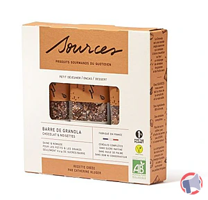 Rappel produit Etui de 3 barres Chocolat & Noisettes 3x40g SOURCES