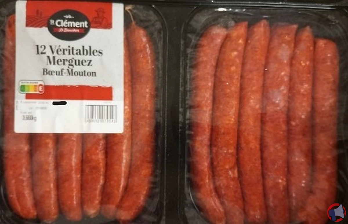 Rappel de produit : véritables merguez 660g de la marque St Clément Le Boucher