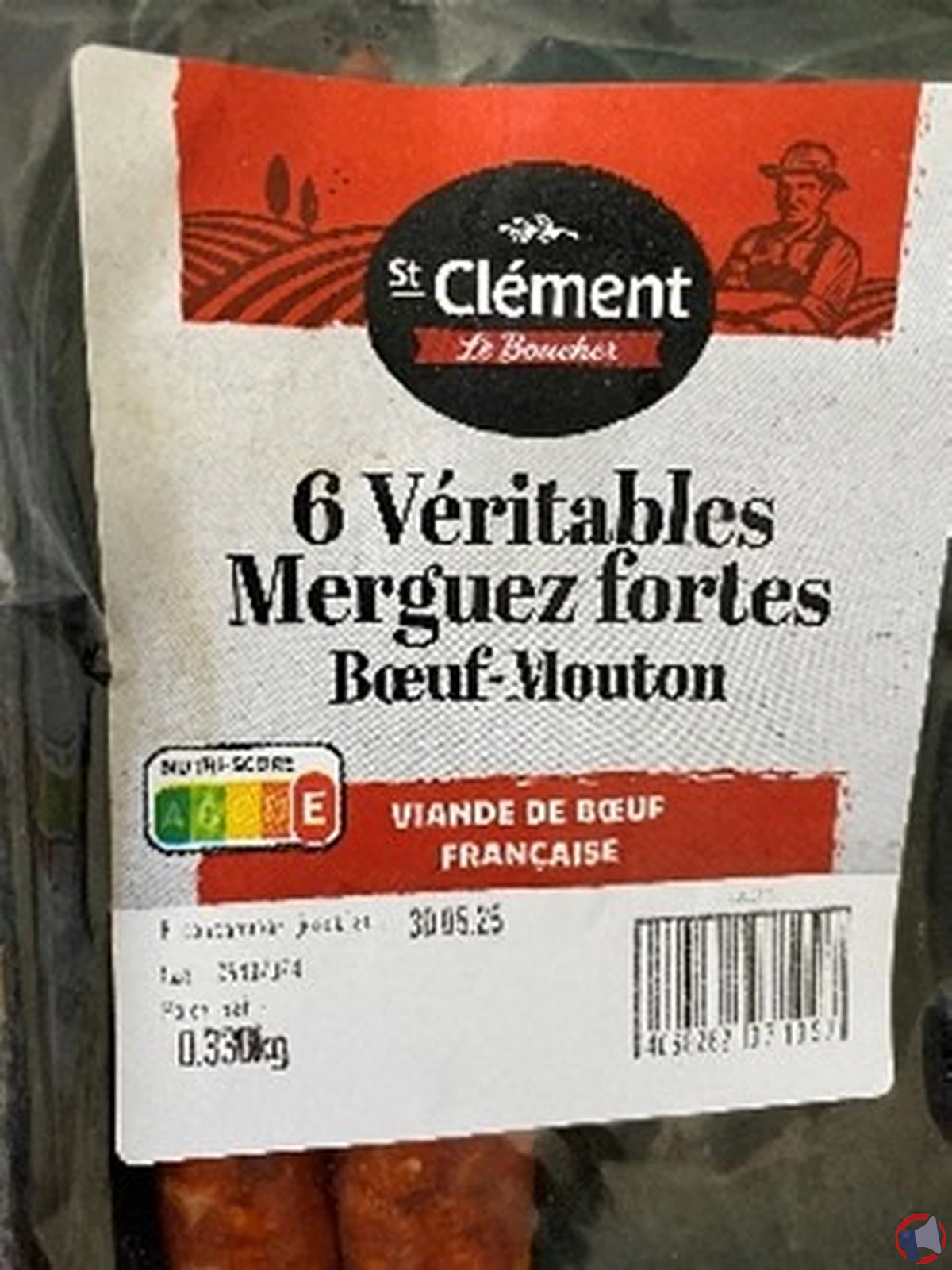 Rappel de produit : merguez de la marque St Clément Le Boucher