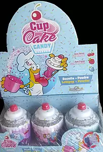 Rappel produit FUNNY CANDY CUP CAKE CANDY star sweets