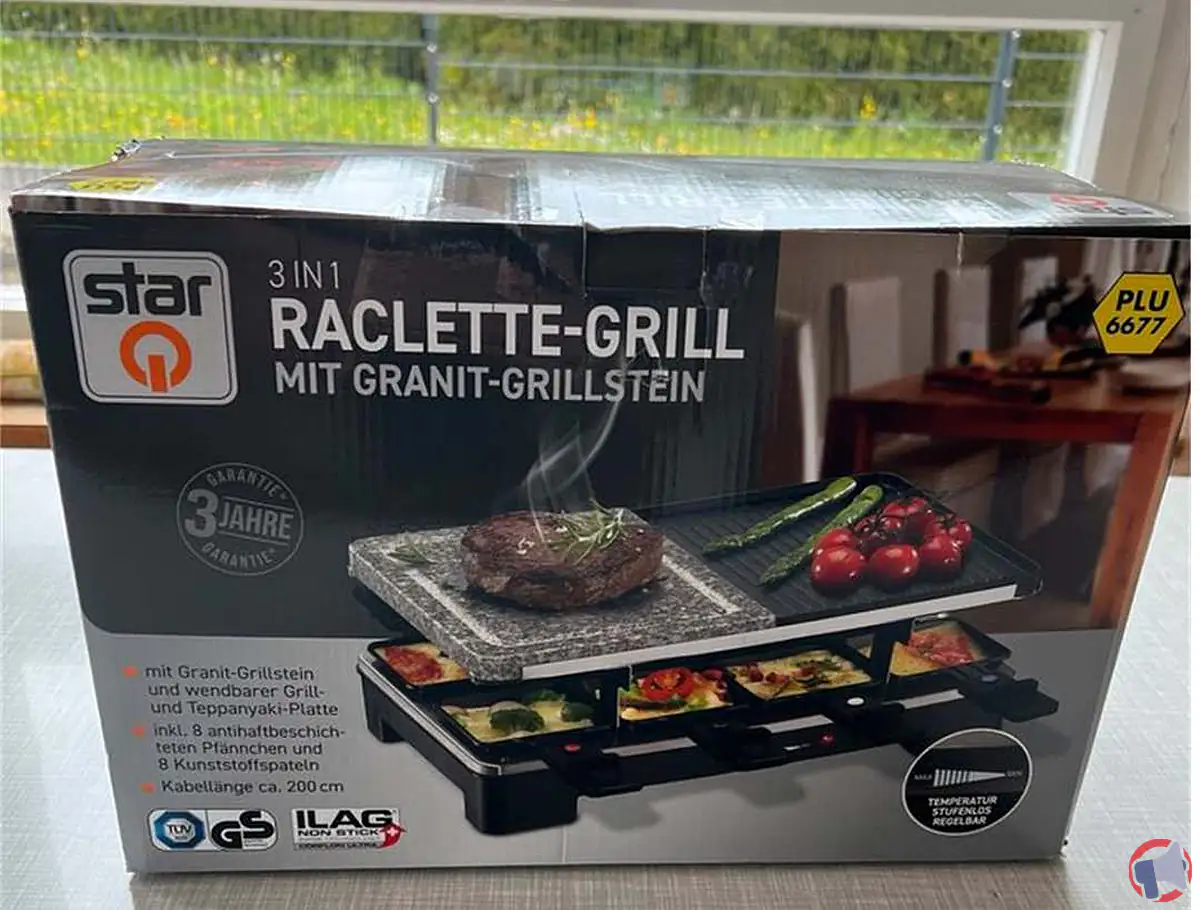 Rappel de l'appareil à raclette-grill starQ : risque d'incendie