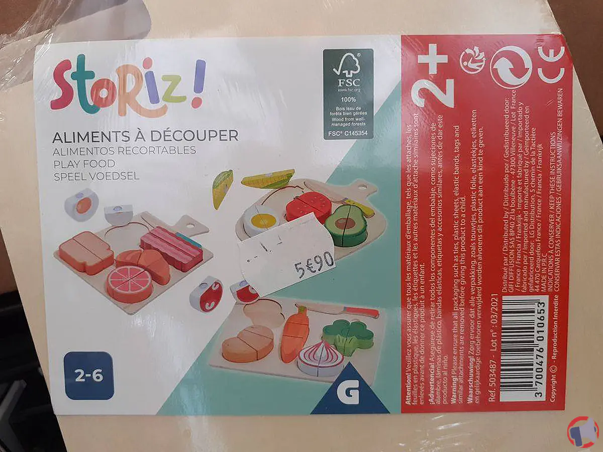 Storiz planche aliment 6pc bois : rappel produit et informations essentielles