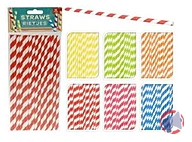 Rappel produit STRAWS RIETJES PAILLES A BOIRE, MOTIF RAYURES, PAPIER