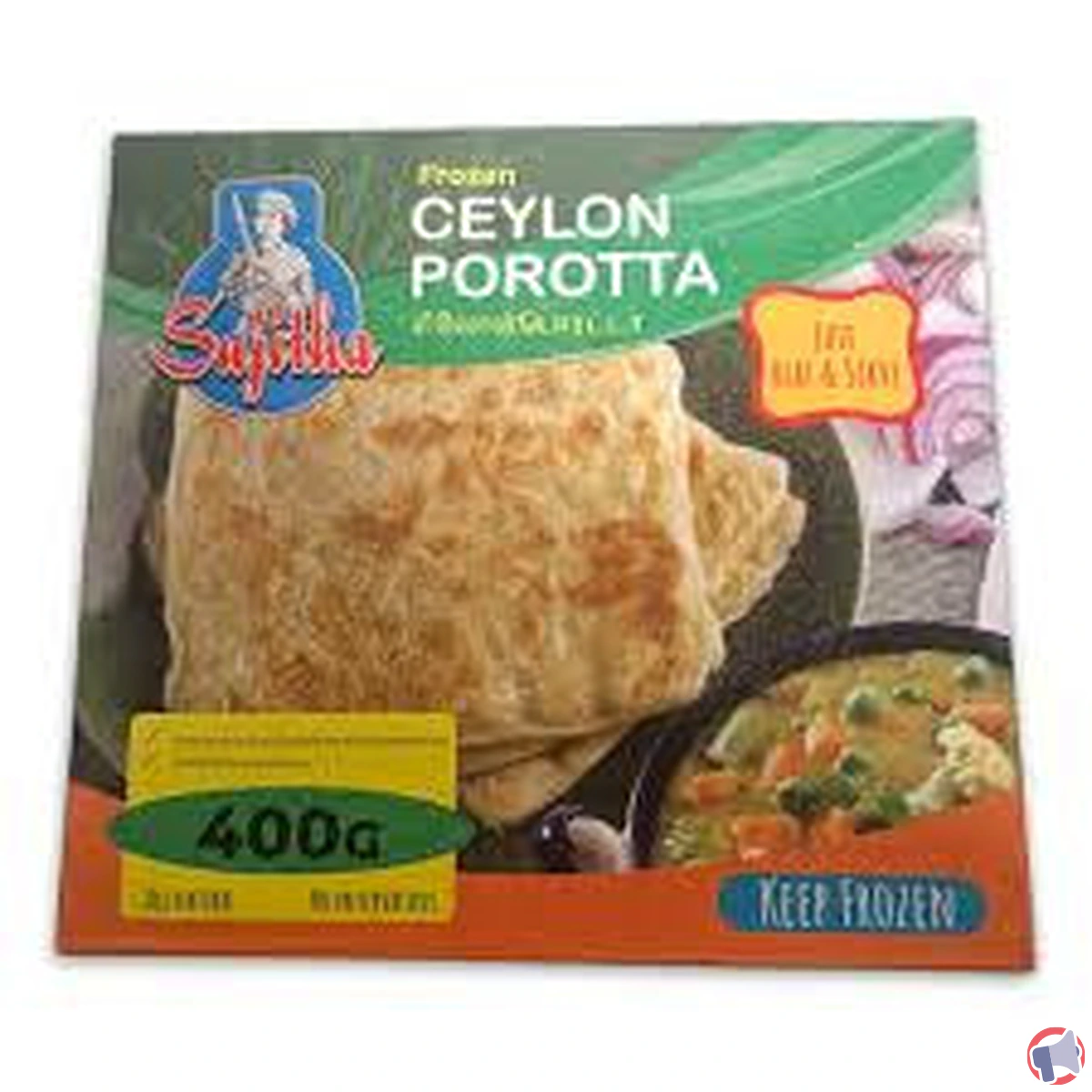 Rappel : sujitha galettes ceylon porotta surgelées (que faire ? détails et conseils)