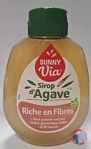 Rappel produit SIROP D'AGAVE RICHES EN FIBRES SUNNY VIA