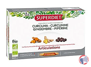 Rappel produit CURCUMA CURCUMINE GINGEMBRE PIPERINE BIO 20X15ML SUPERDIET