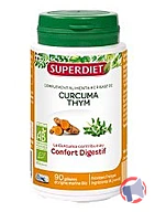 Rappel produit SUPERDIET Curcuma thym Bio 90 gélules