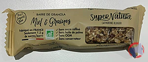 Rappel produit Barres individuelles Miel & Graines 35g SuperNature