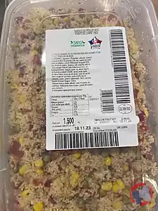 Rappel produit Taboulé poulet rôti