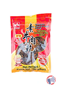 Rappel produit Shiitake Mushroom Jerky (Champignons saveur bœuf pimenté) Tai Sun