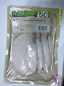 Rappel produit ROTI DE PORC CUIT SUPERIEUR SAUMURE ET BRUNI BIO TALLEC