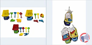 Rappel produit Kit seau à sable (Camion benne avec ustensiles) TEDI GMBH & CO. KG