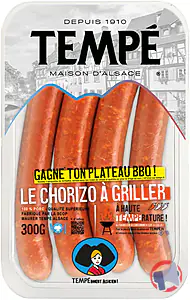 Rappel produit Chipolata saveur chorizo TEMPE