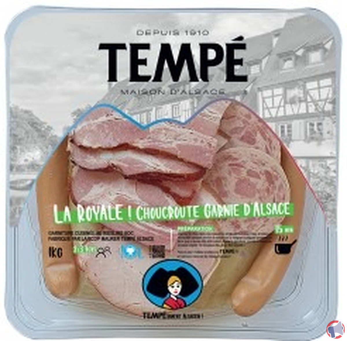 Rappel de produit : Choucroute garnie d'Alsace La royale 1 Kg de la marque TEMPE