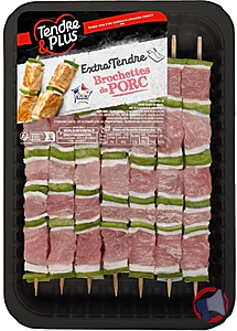 Rappel produit Brochettes 7x80g Tendre & Plus