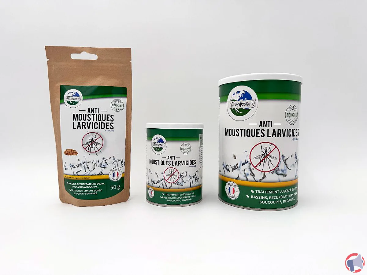 Rappel de produit : larvicide anti-moustiques Terra Nostra contaminé par la bifenthrine