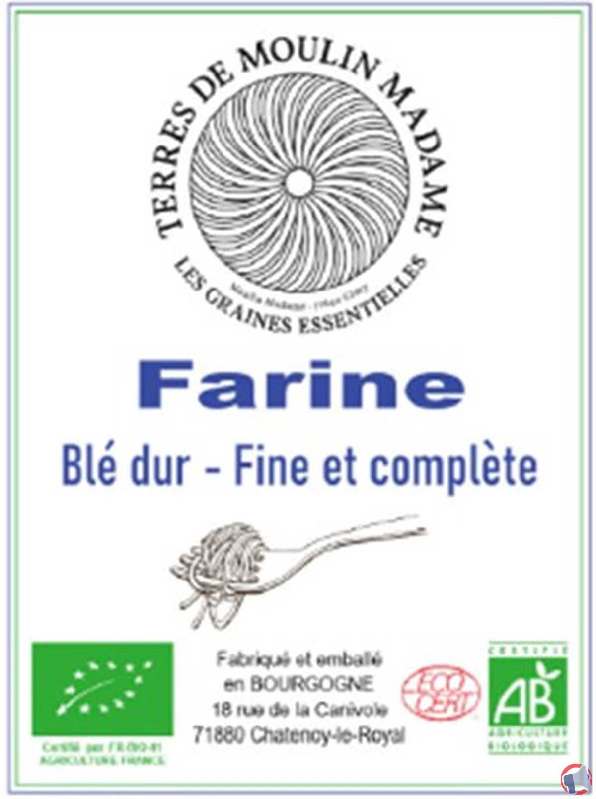 Rappel de farine « terres moulin madame » : que faire si vous avez acheté de la farine de blé dur fine complète