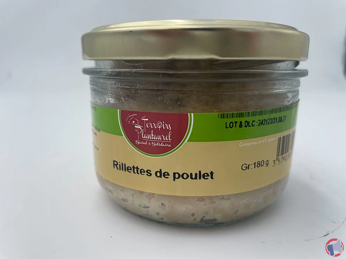 Rappel de produit : rillettes de poulet Les Terroirs du Plantaurel