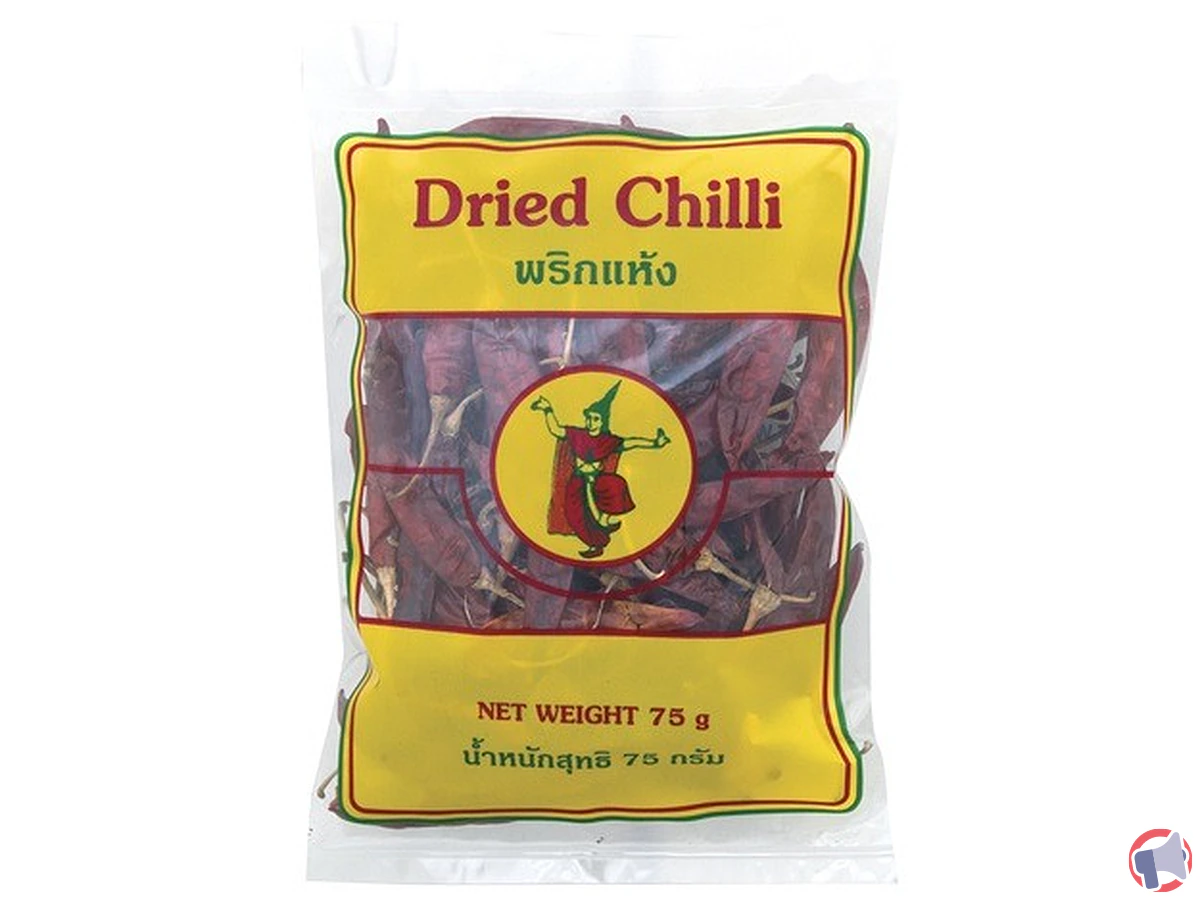 Rappel de produit : Piment séché de la marque Thai Dancer pour teneur en pesticide trop élevée