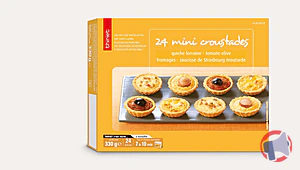 Rappel produit 24 mini croustades Thiriet