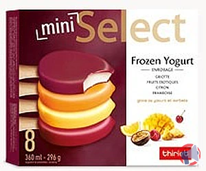 Rappel produit 8 MINI SELECT FROZEN YOGURT Thiriet