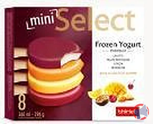 Rappel produit 8 MINI SELECT FROZEN YOGURT ET FRUITS THIRIET