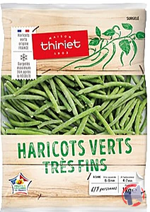 Rappel produit Haricots verts très fin - 1 kg THIRIET