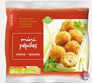 Rappel produit Mini pépite chèvre / tomate THIRIET