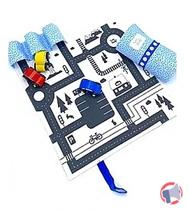 Rappel produit Tapis de jeu transportable avec voitures Tiny Magic