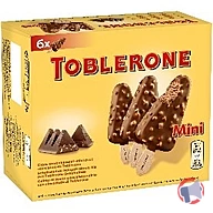 Rappel produit TOBLERONE MONDELEZ 6 mini bâtonnets chocolat au lait, Miel avec des morceaux de Toblerone 6x50ml 6x36g