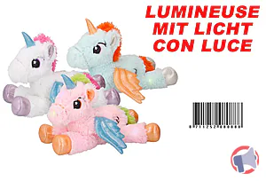 Rappel produit PELUCHE LICORNE LUMINEUSE TOLKUNN SHOP PARTNER