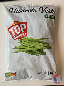 Rappel produit Haricots verts très fins surgelés TOP BUDGET