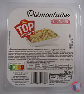 Rappel produit PIEMONTAISE AU JAMBON TOP BUDGET