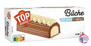 Rappel produit SANS MARQUE BUCHE VANILLE - CHOCOLAT TOP BUDGET