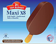 Rappel produit TOP BUDGET BATONNET GEANTX8 VANILLE/LAIT TOP BUDGET (photo numéro 1)