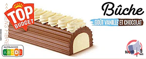Rappel produit TOP BUDGET BUCHE 900mL VANILLE - CHOCOLAT TOP BUDGET