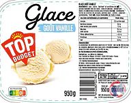 Rappel produit TOP BUDGET TOP BUDGET GOÛT VANILLE 2L
