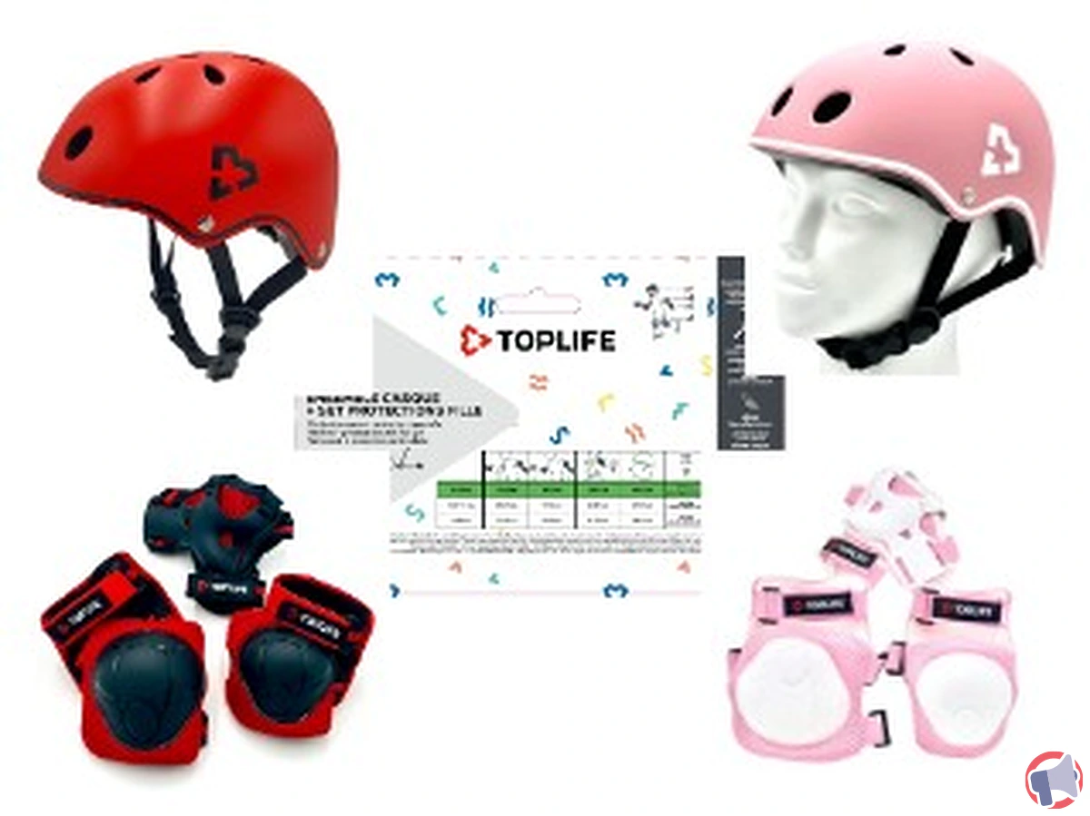 Rappel produit : Set de protection taille S de la marque Toplife