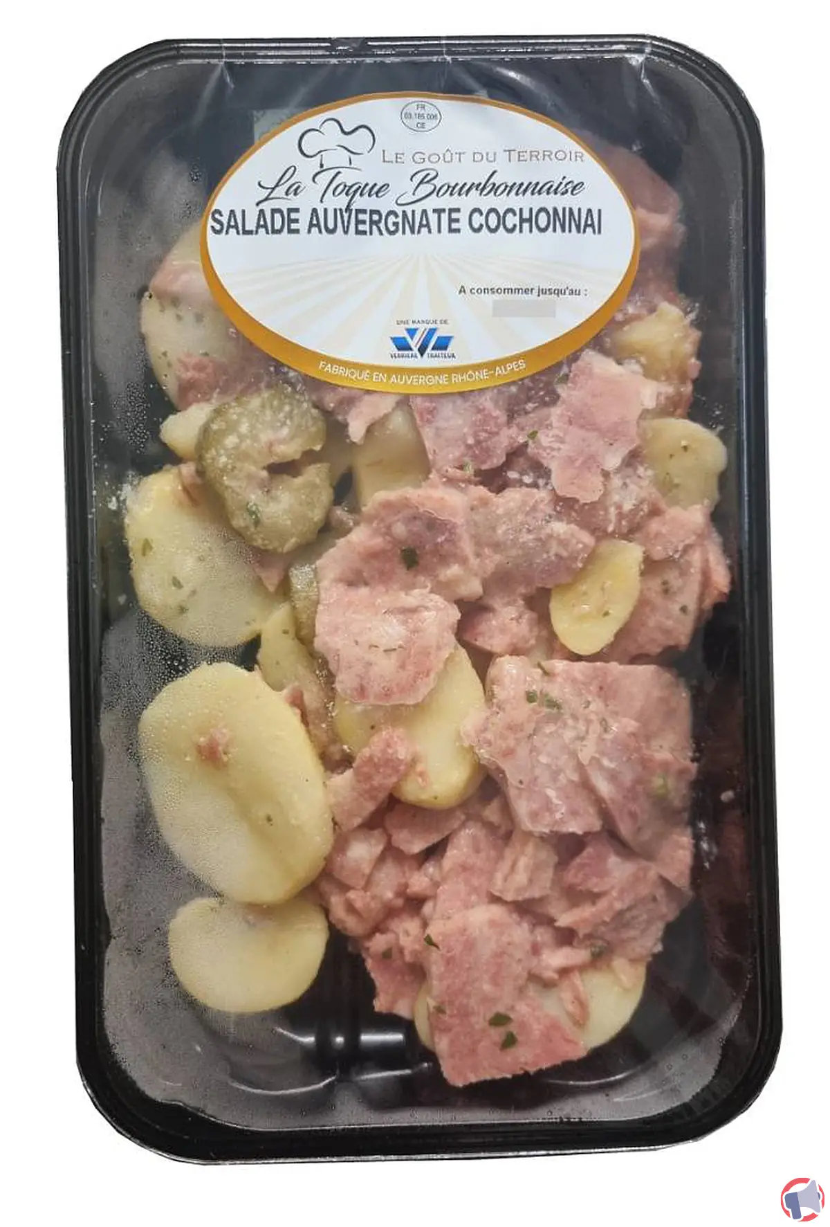 Rappel produit : toque bourbonnaise salade auvergnate cochonaille