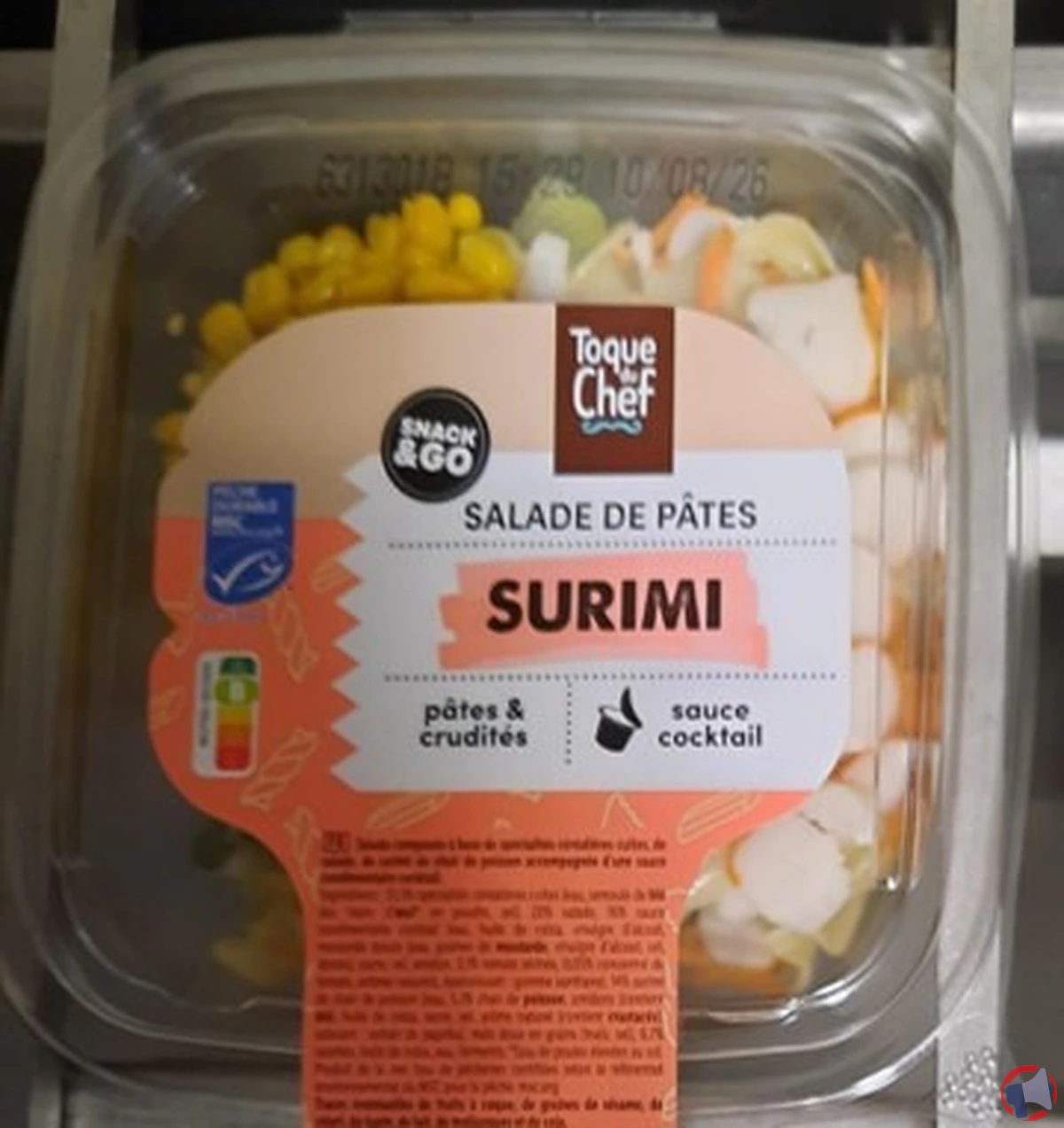 Rappel produit : toque chef salade pâtes surimi — sécurité et conseils