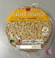 Rappel produit TOQUES & TARTES Crêpes sucrées parfum vanille