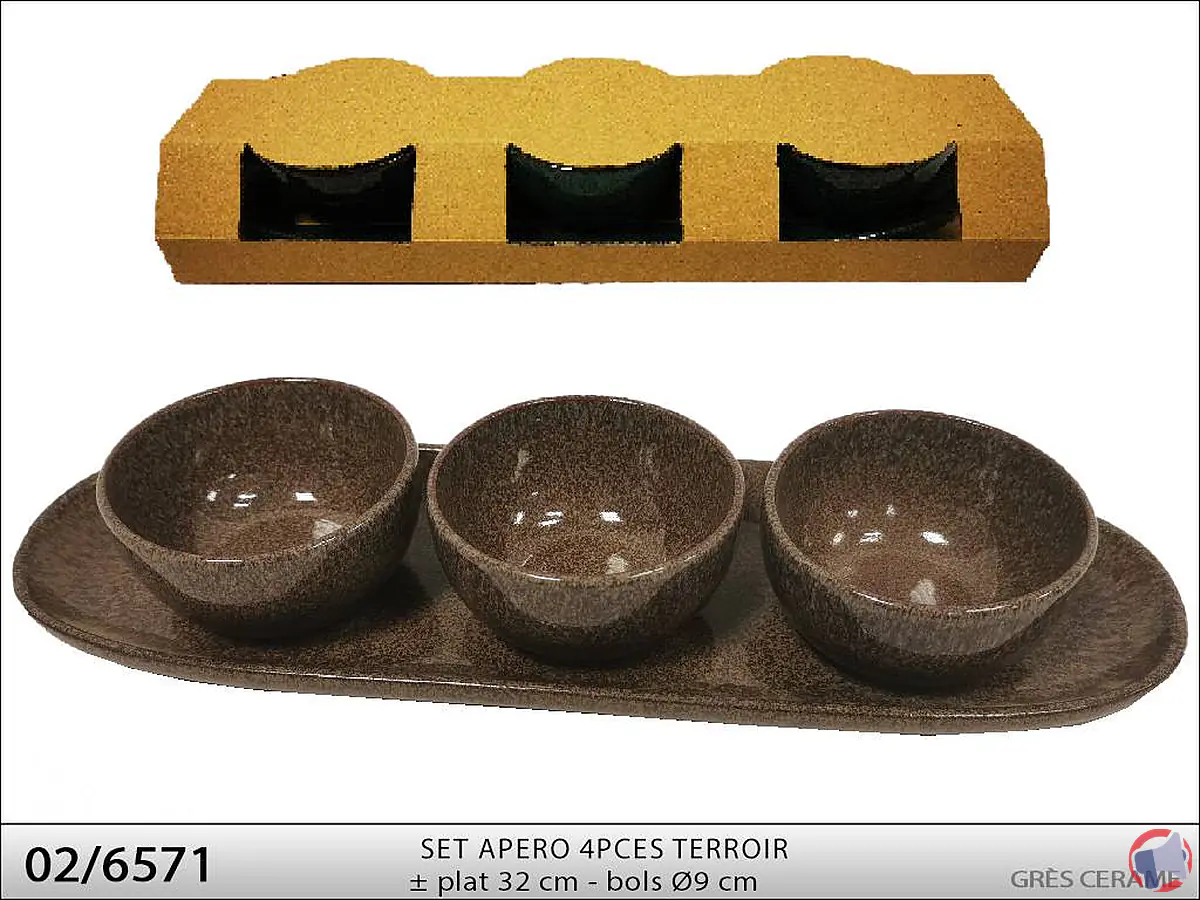 Rappel produit : Set Apéro 4 pièces Terroir de la marque Torrent Ceramic