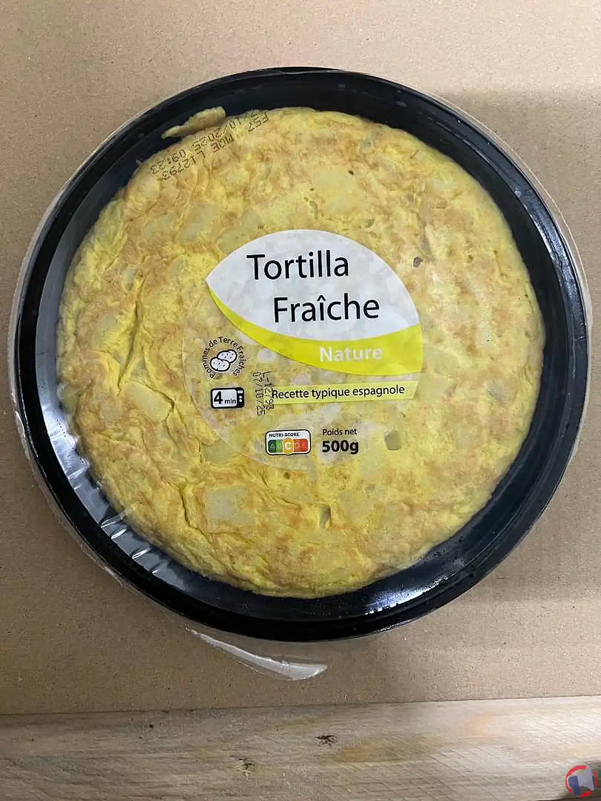 Rappel : tortilla espagnole nature 500g