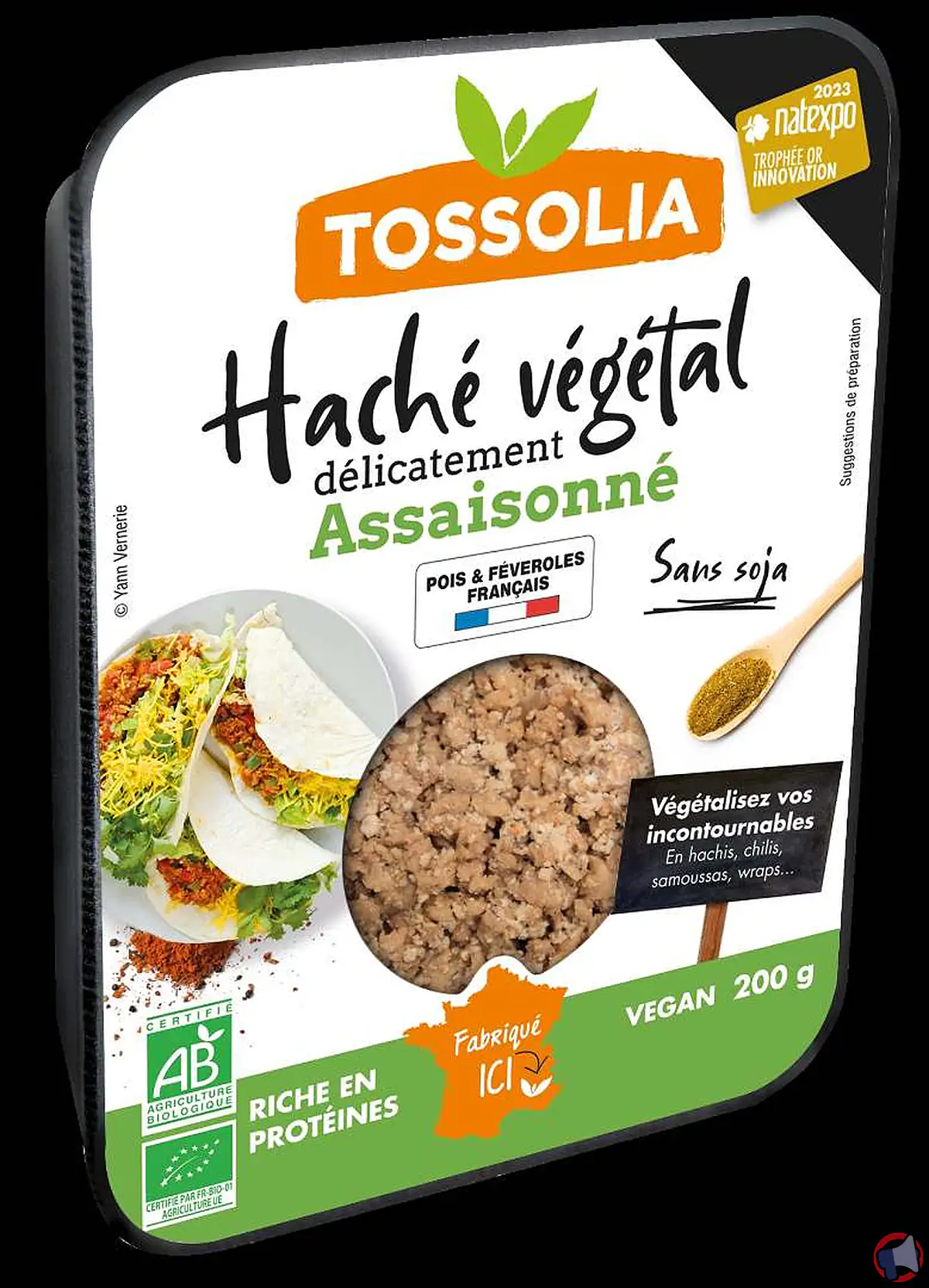 Rappel de tossolia haché végétal pois féveroles : précautions et informations